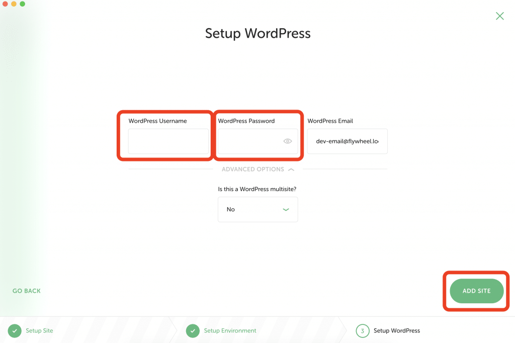 WordPressのログイン情報入力画面