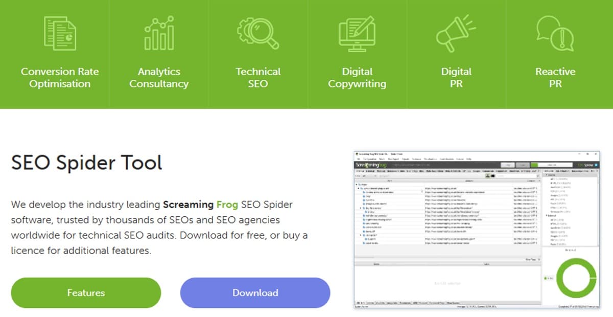 Screaming Frog SEO Spider Tool