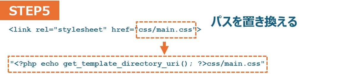 パスを置き換える【STEP5】