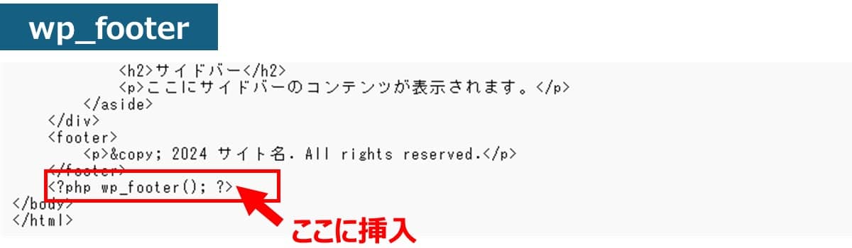 wp_headとwp_footerを追加する【STEP7】3