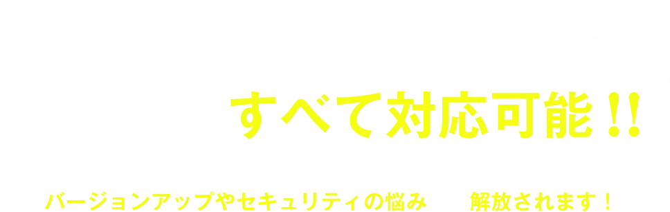 wp.supportはバージョンアップやセキュリティの悩みに対応